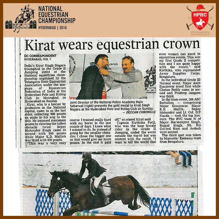 Press Coverage Articles - National Equestrian Championship 2016 - Image 3