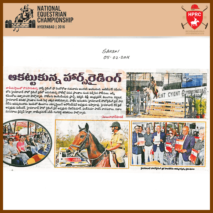 Press Coverage Articles - National Equestrian Championship 2016 - Image 13