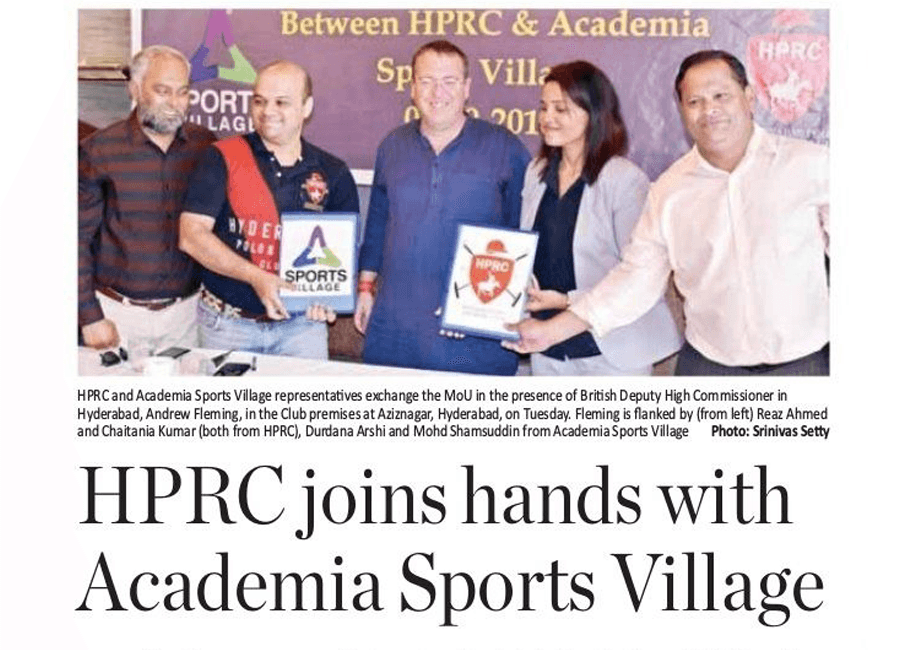 HPRC joins hands with Academia Sports Village