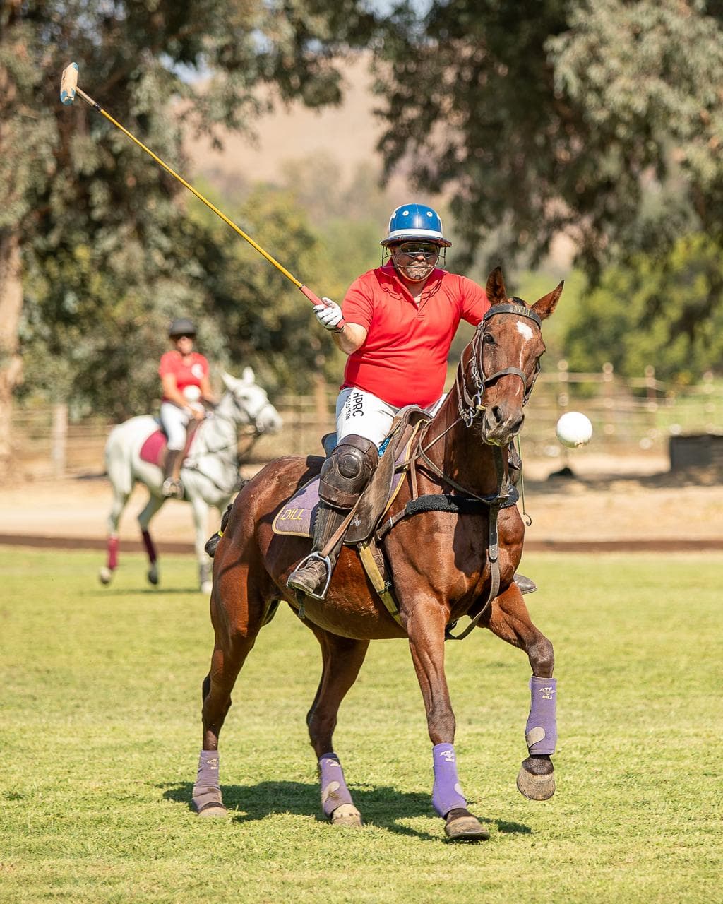 HPRC San Diego 2024 - rider with mallet raised