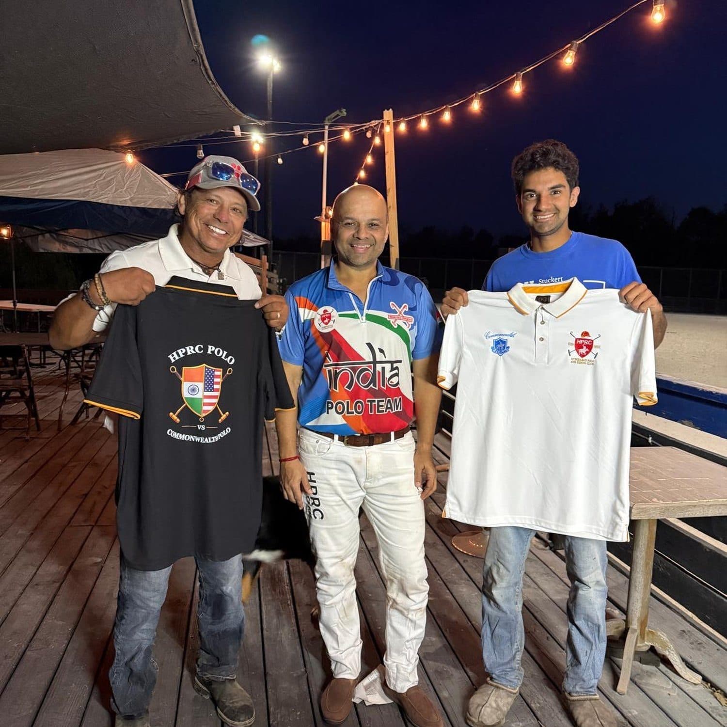 Commemorative shirts exchanged with Jorge Vasquez