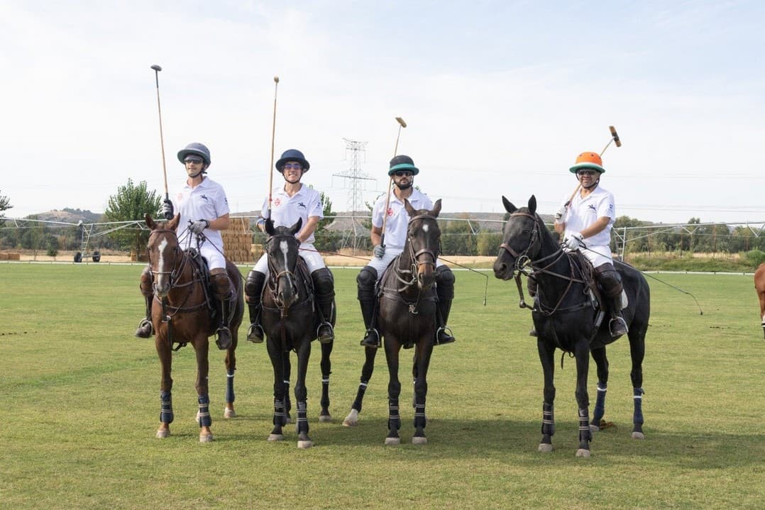 The winning White team of the Friendship Cup on Madrid Polo Club horses