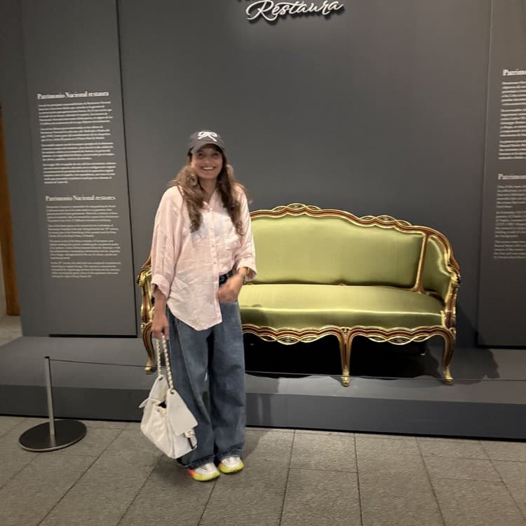 Neeta Kumar in the Patrimonio Nacional restoration gallery
