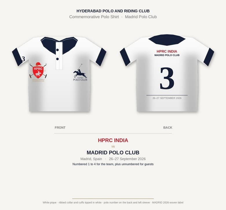 The HPRC v Madrid Polo Club commemorative shirt